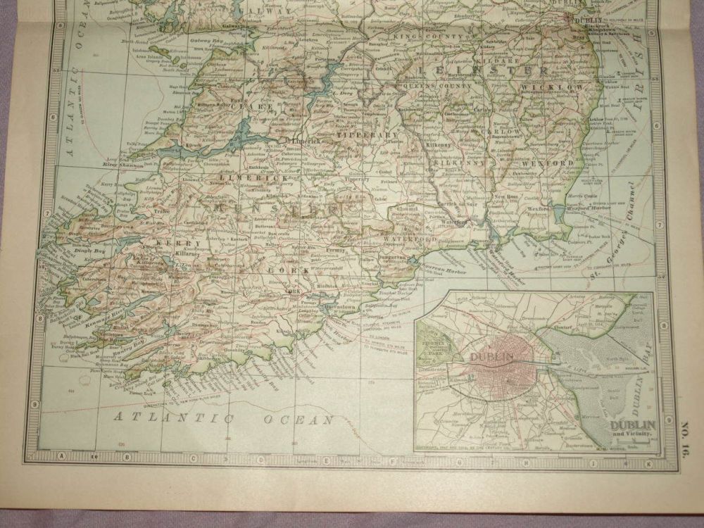 Map of Ireland, 1903.