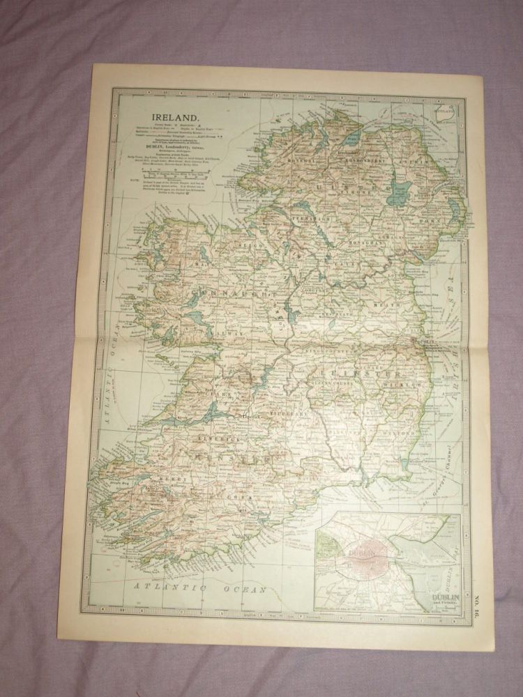 Map of Ireland, 1903.