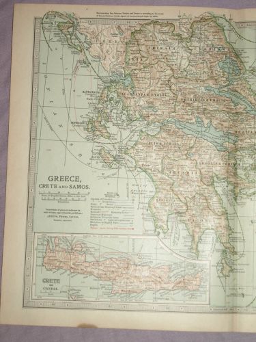 Map of Greece, Crete and Samos, 1903. (2)