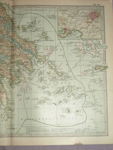 Map of Greece, Crete and Samos, 1903. (3)