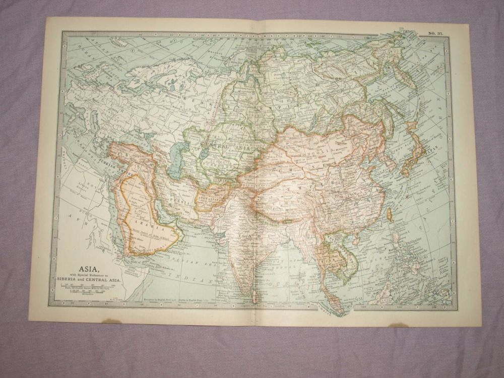 Map of Asia, 1903.