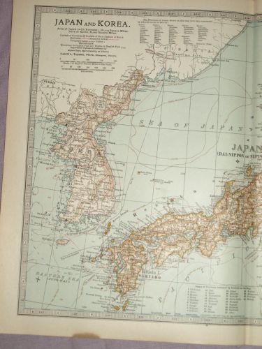 Map of Japan and Korea, 1903. (2)