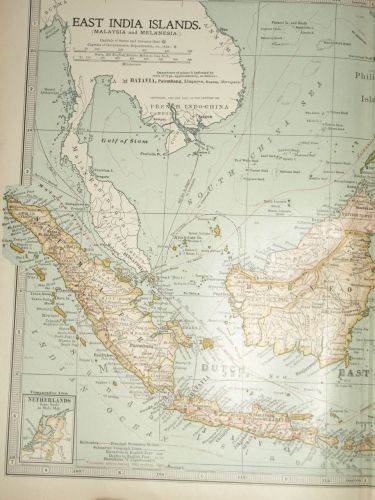 Map of East India Islands, 1903. (2)