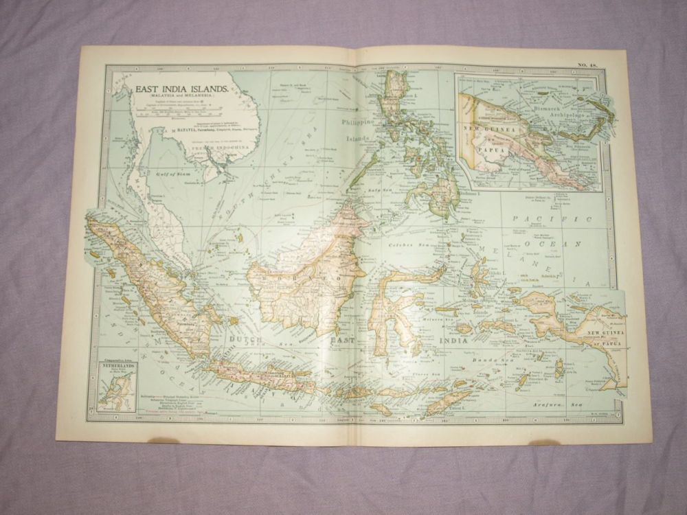 Map of East India Islands, 1903.