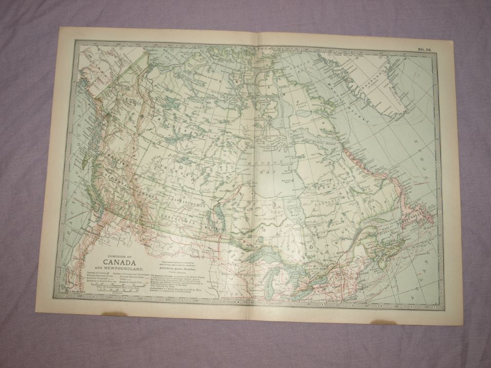 Map of Canada and Newfoundland, 1903.
