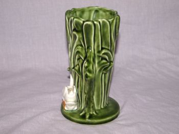 Sylvac Pottery Swan Vase, 4377. (2)