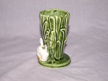 Sylvac Pottery Swan Vase, 4385. (2)