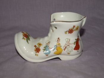James Kent, Old Foley Pottery Boot Ornament. (3)