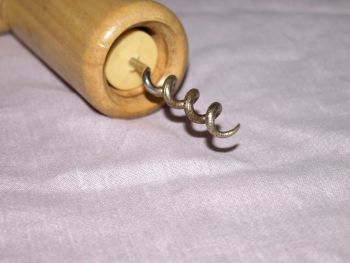 Wooden Twin Handled Rotary Pressure Cork Screw. (2)