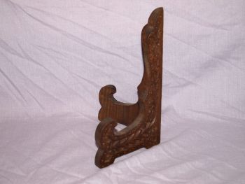 Carved Wooden Plate, Picture Display Stand. (2)