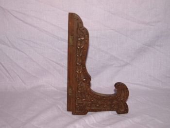 Carved Wooden Plate, Picture Display Stand. (4)