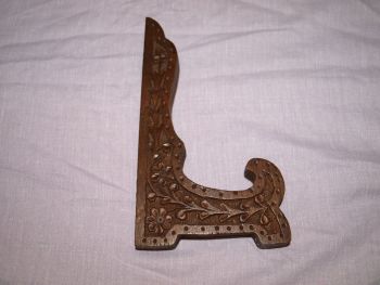 Carved Wooden Plate, Picture Display Stand. (6)