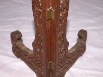 Carved Wooden Plate, Picture Display Stand. (8)