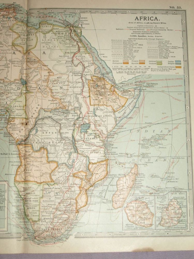 Map of Africa, 1903.