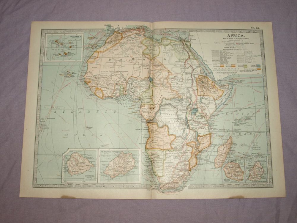 Map of Africa, 1903.