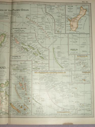 Map of the Islands of the Pacific Ocean with New Zealand, 1903. (3)