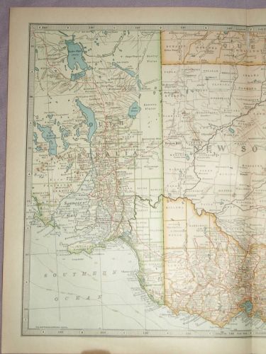 Map of Australia, South East Part, 1903. (2)