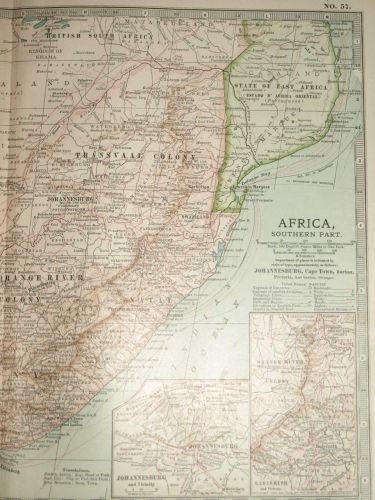 Map of Africa, Southern Part, 1903. (3)
