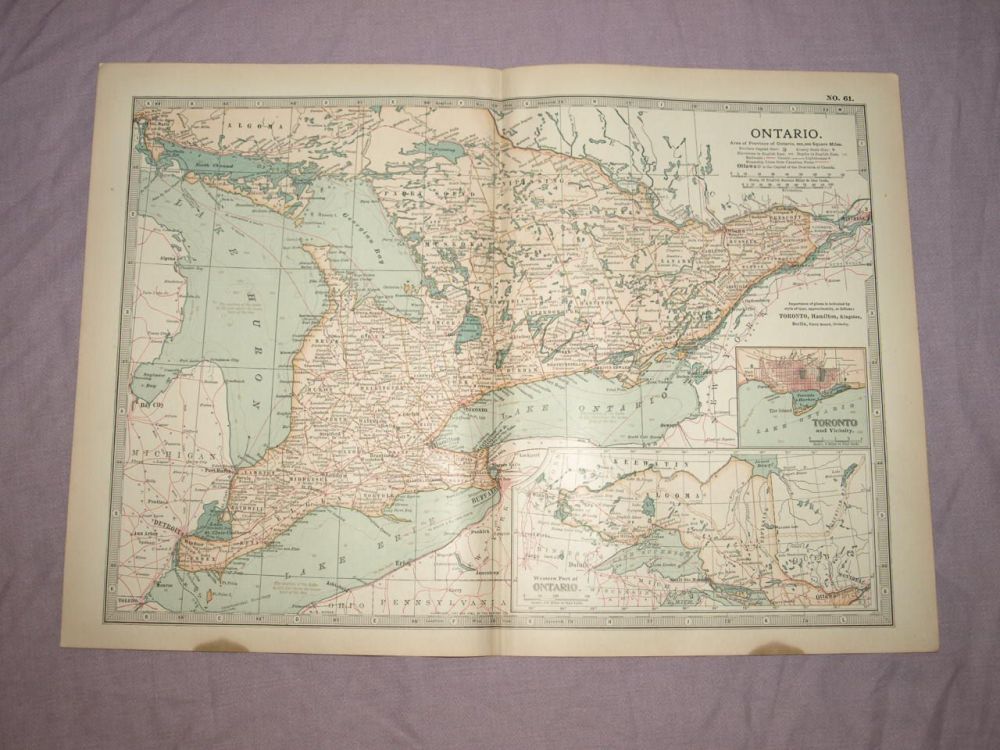Map of Ontario, 1903.