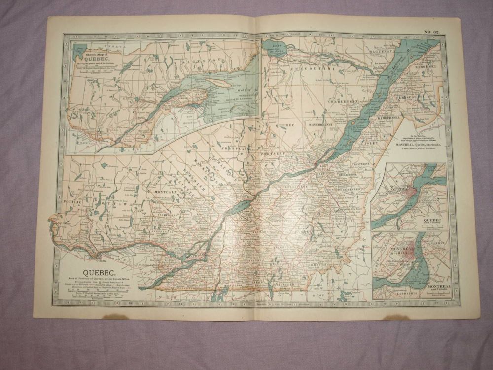 Map of Quebec, 1903.