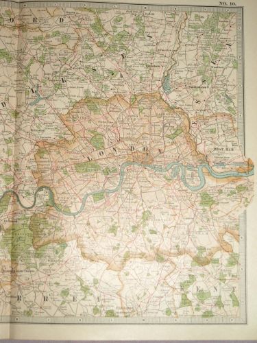 Map of London and Vicinity, 1903. (3)