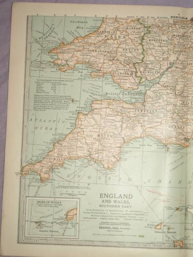 Map of England and Wales, Southern Part, 1903. (2)