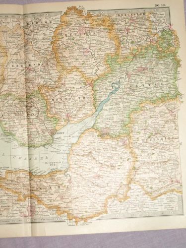Map of South Wales and the West of England, 1903. (3)