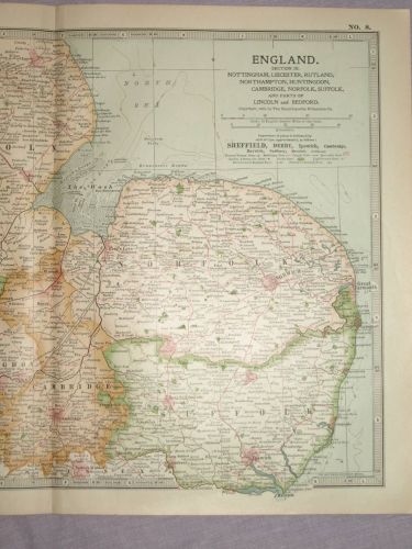 Map of The East of England, 1903. (3)