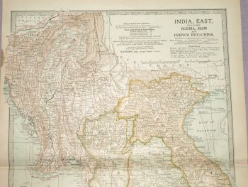 Map of East India, Burma, Siam and French Indo-China, 1903. (2)