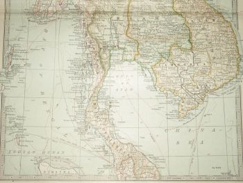 Map of East India, Burma, Siam and French Indo-China, 1903. (3)