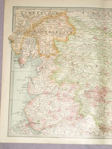 Map of The North of England, 1903. (2)