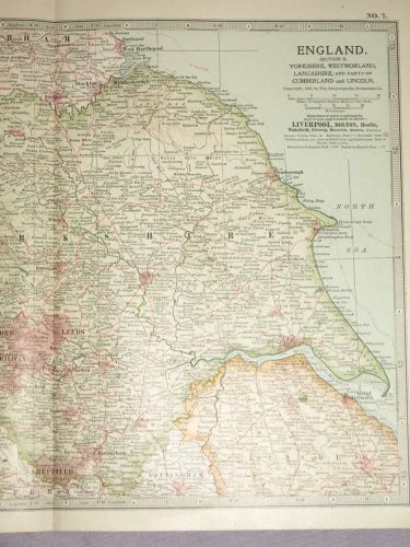 Map of The North of England, 1903. (3)