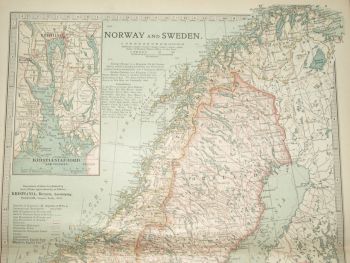 Map of Norway and Sweden, 1903. (2)