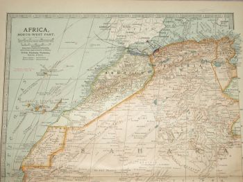Map of North West Africa, 1903. (2)