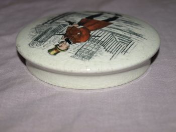 Charles Dickens Character Mr Micawber Pot Lid. (5)