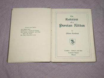 The Rubaiyat of a Persian Kitten by Oliver Herford. (3)