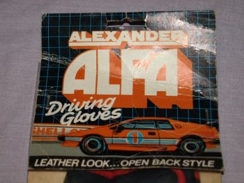 Retro Alexander Alfa Driving Gloves Large. New! (2)