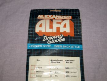 Retro Alexander Alfa Driving Gloves Large. New! (5)