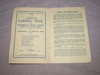 Coronation Agricultural Show, Southport Guide Book, 1953. (2)