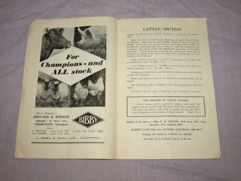 Coronation Agricultural Show, Southport Guide Book, 1953. (3)