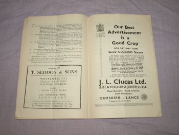Coronation Agricultural Show, Southport Guide Book, 1953. (6)