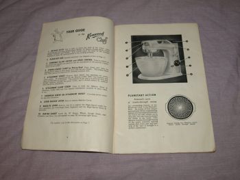 The Kenwood Chef Instruction and Recipe Booklet, 1950s. (4)