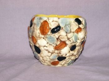 Sylvac Pebble Design Square Vase Plant Pot. (3)