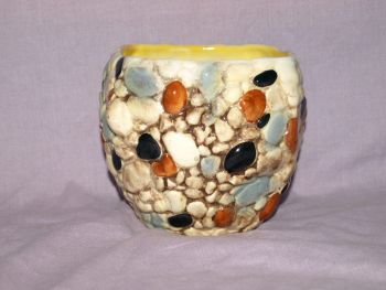 Sylvac Pebble Design Square Vase Plant Pot. (4)
