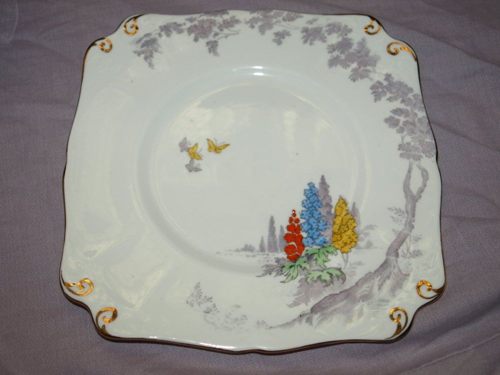 Vintage New Chelsea Sherwood Bone China Tea Set for Six. 21 Piece.