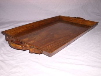 Hardwood Serving Tray With Brass Inlay (5)