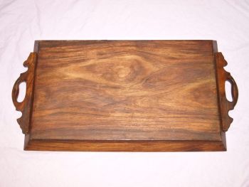 Hardwood Serving Tray With Brass Inlay (7)