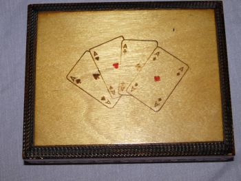 Pokerwork Playing Card Box. (2)