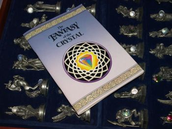 Fantasy of the Crystal Chess Set. Danbury Mint. (9)