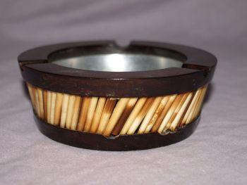 Porcupine Quill and Hardwood Ashtray #2 (3)